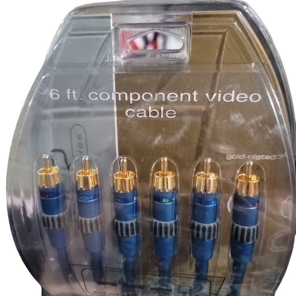 NEW AR Acoustic Research Audio Video Cables 6 ft. w Gold Plated RCA Connectors - Picture 7 of 7